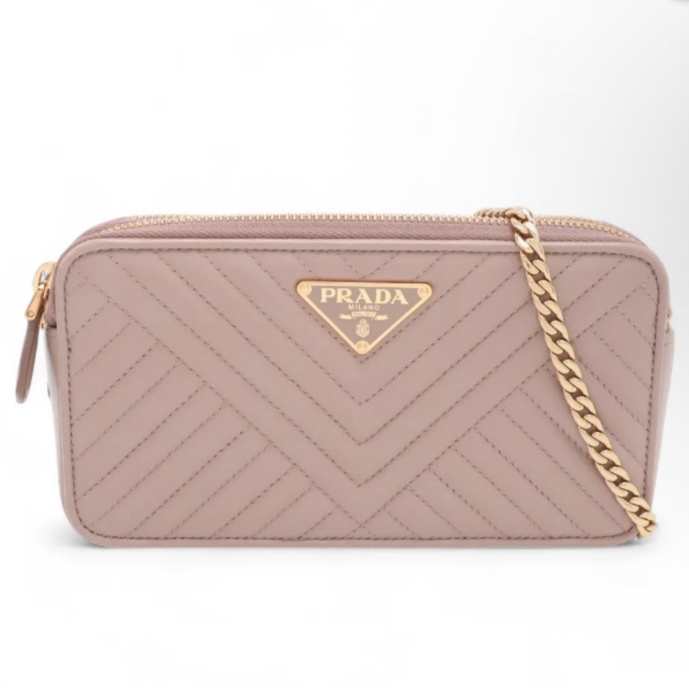 Prada crossbody double zip WOC